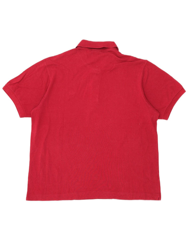 Мужская рубашка-поло LACOSTE, размер 6 XL, красная