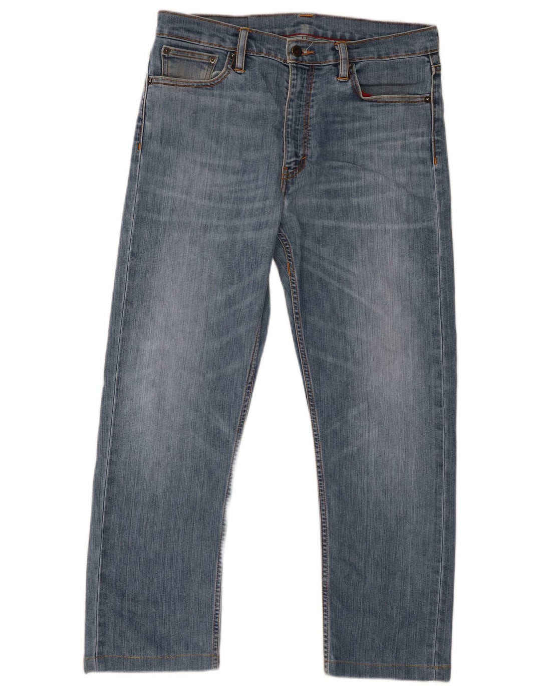 Мужские прямые джинсы Levi's 504 W33 L27 синие, хлопок