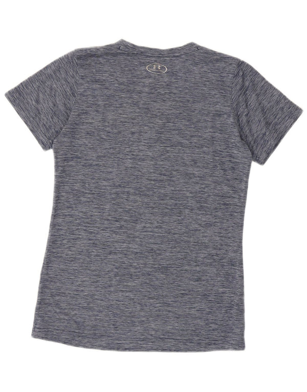 Женская футболка Under Armour Heat Gear Top UK 12, средний темно-синий, в крапинку