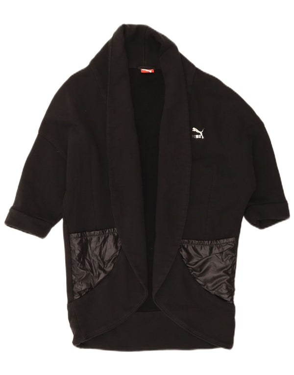 Женский кардиган с короткими рукавами Puma UK 10, маленький черный хлопок