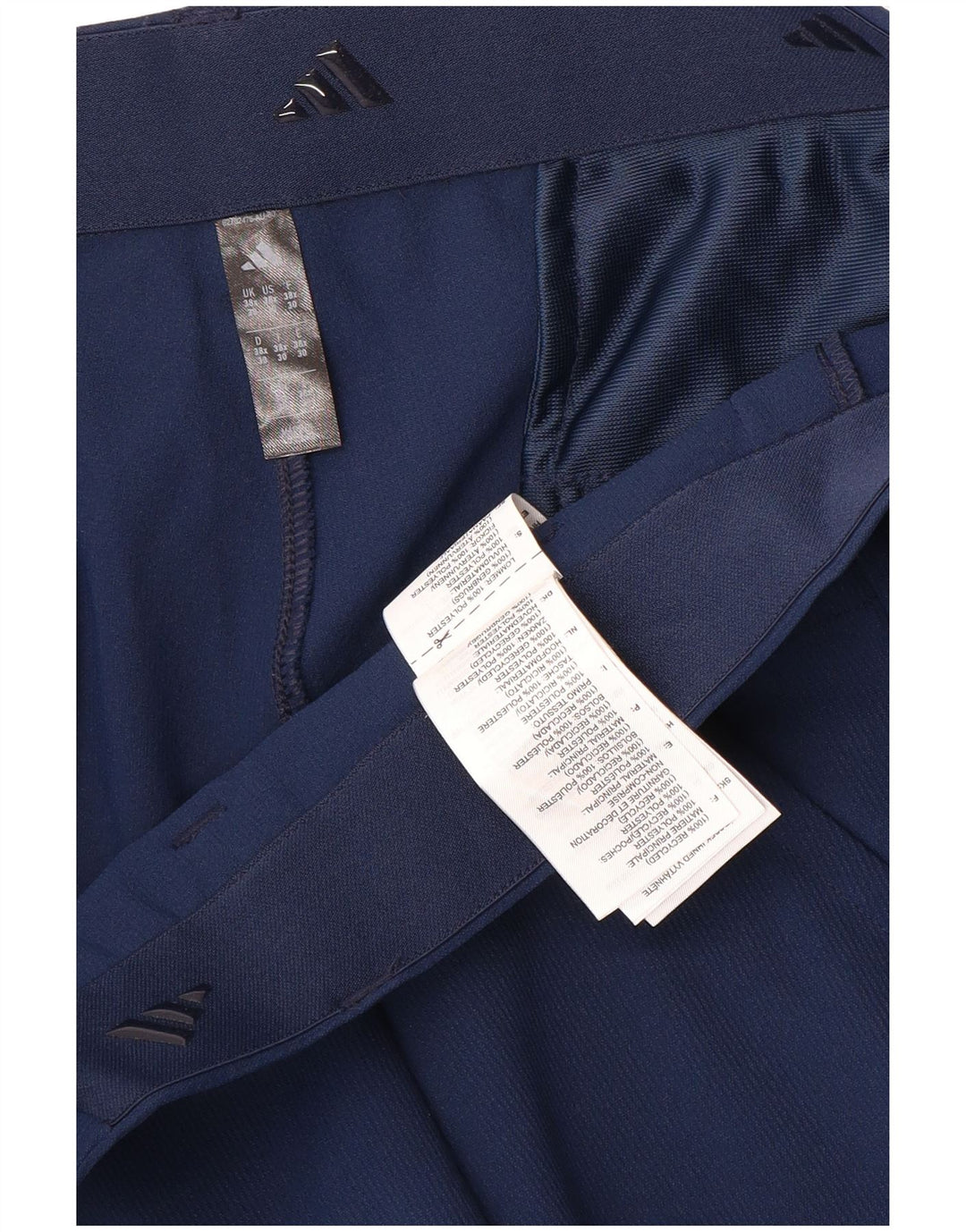 Мужские брюки-чиносы Adidas W38 L28 темно-синие из полиэстера
