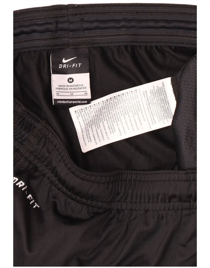Мужские спортивные шорты-бермуды Nike Dri Fit среднего размера, черный полиэстер