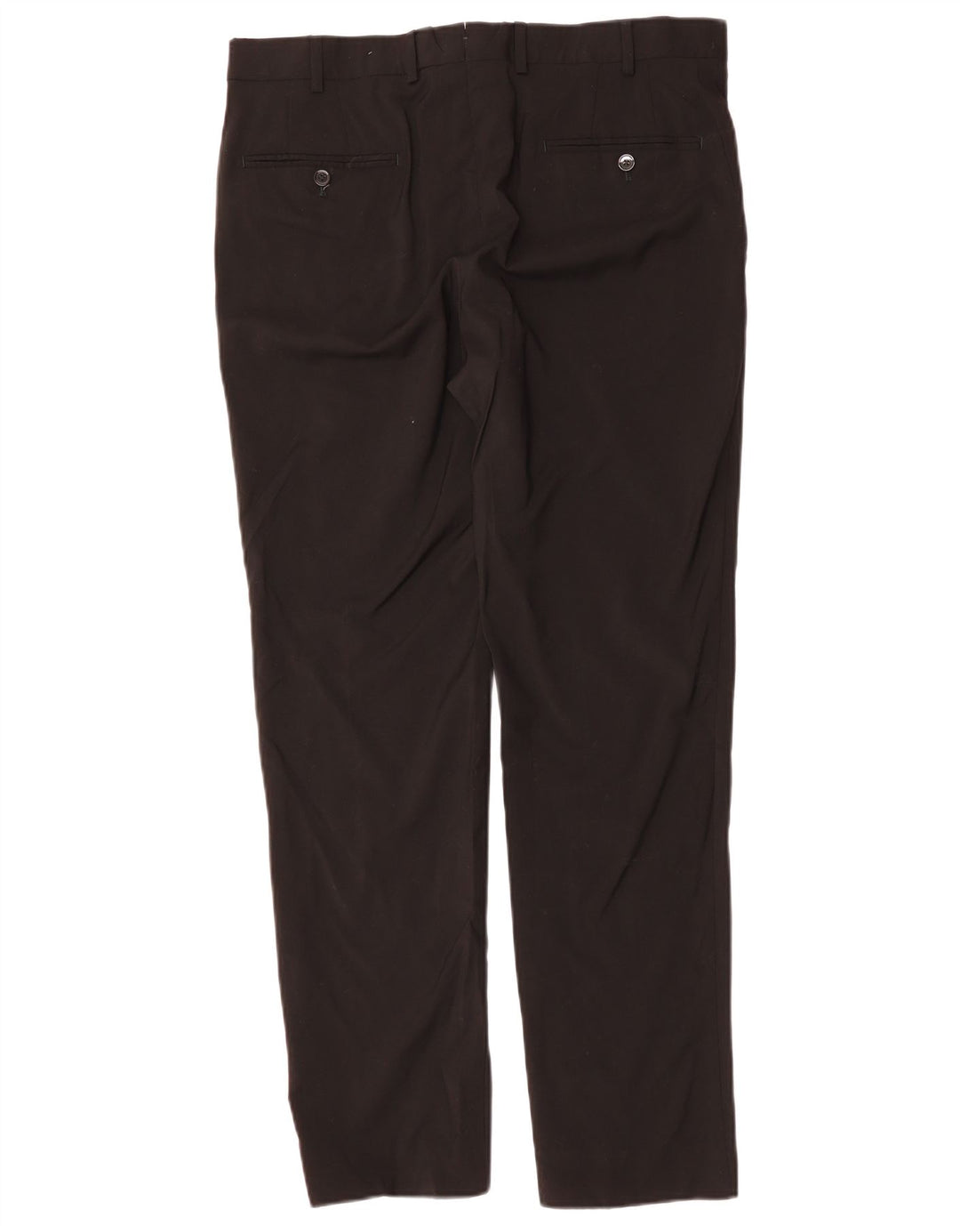 Мужские узкие костюмные брюки MASSIMO DUTTI EU 44, большие W34 L31, черные, шерстяные