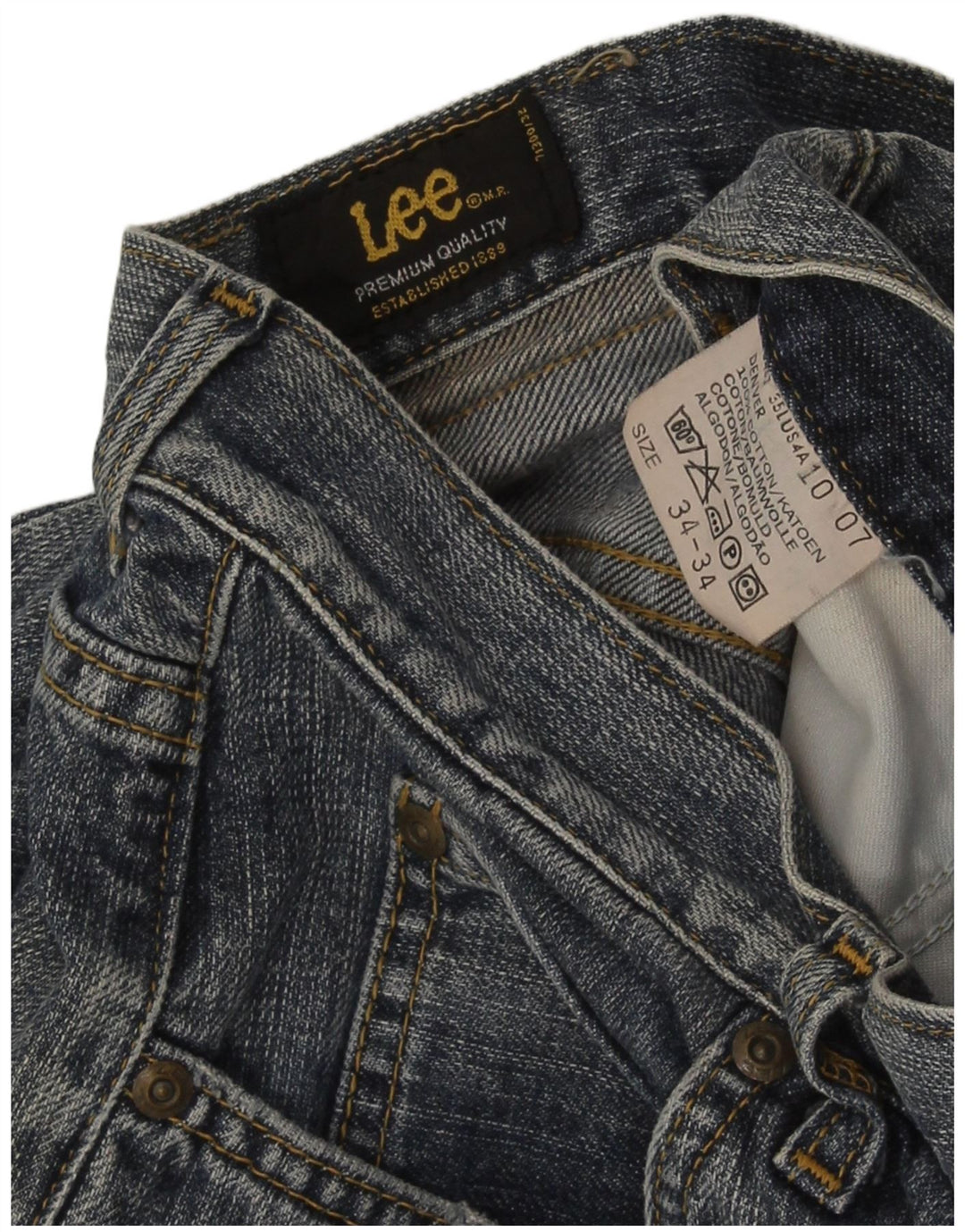 Джинсы Lee Mens Denver Bootcut W34 L34 Темно-синие, хлопок