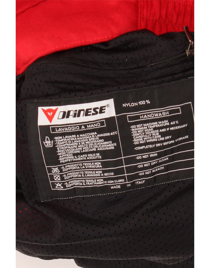 DAINESE Mens Racer Jacket UK 42 XL Red Nylon Vintage Dainese and Second-Hand Dainese from Messina Hembry 