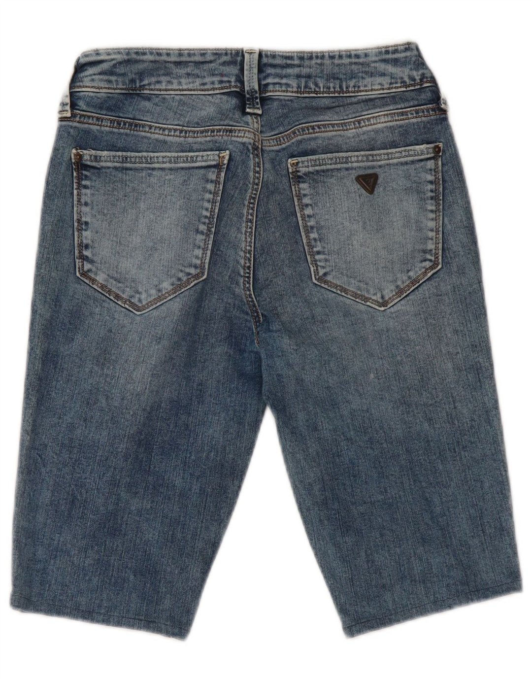 Женские джинсовые шорты скинни Guess со средней посадкой W26, маленькие синие