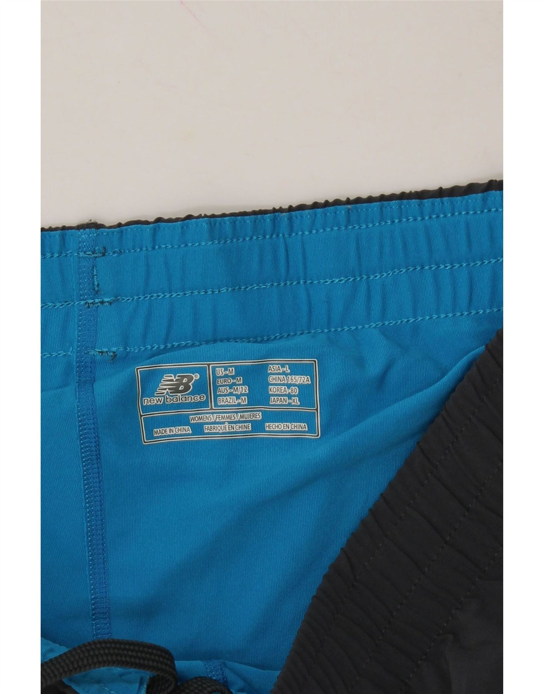 NEW BALANCE Womens Sport Shorts UK 14 Medium  Grey Polyester Vintage New Balance and Second-Hand New Balance from Messina Hembry 