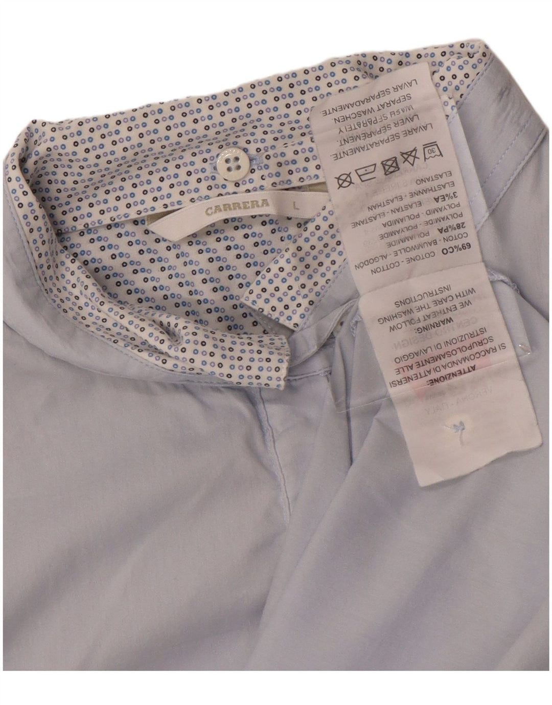 CARRERA Womens Shirt UK 16 Large Blue Cotton