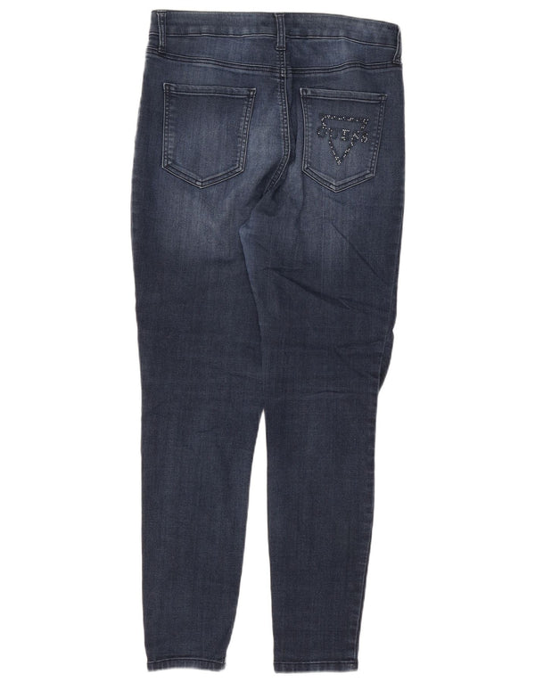 Женские джинсы скинни Guess с высокой талией W32 L27, синие, хлопок