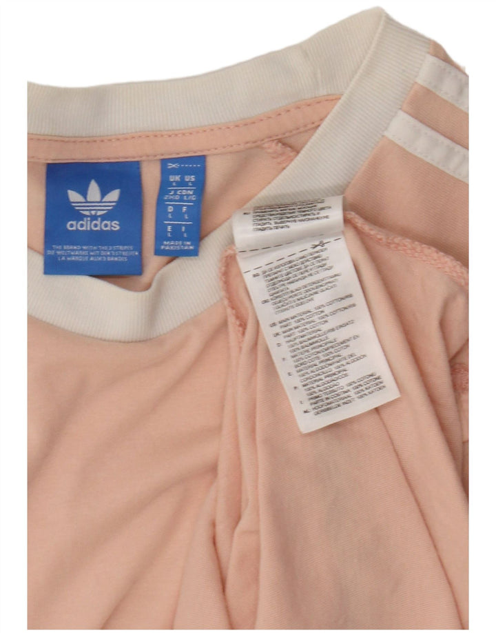 Adidas Мужская футболка из хлопка большого размера розового цвета
