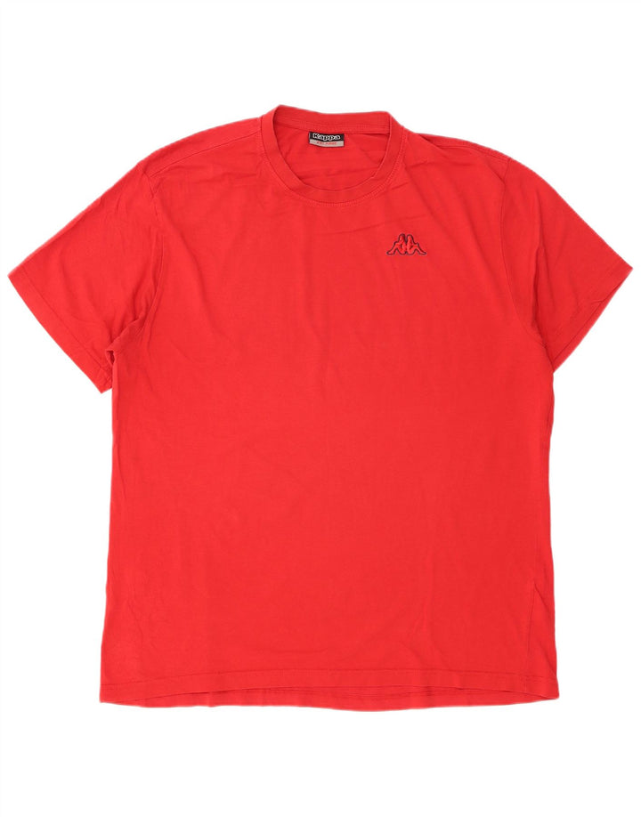 Kappa Мужская футболка Top 2XL Красный Хлопок