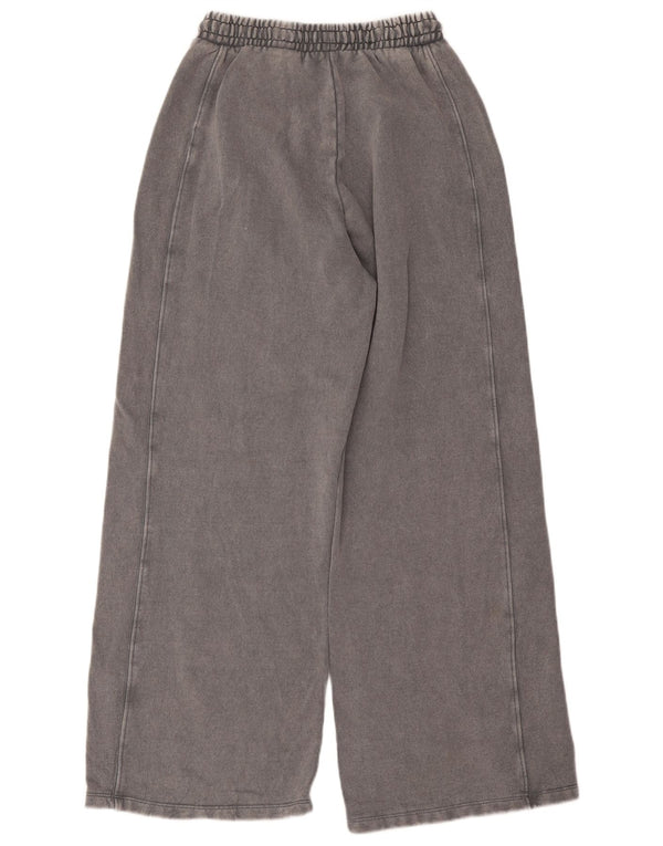 Женские широкие спортивные брюки Zara UK 12, средний серый цвет