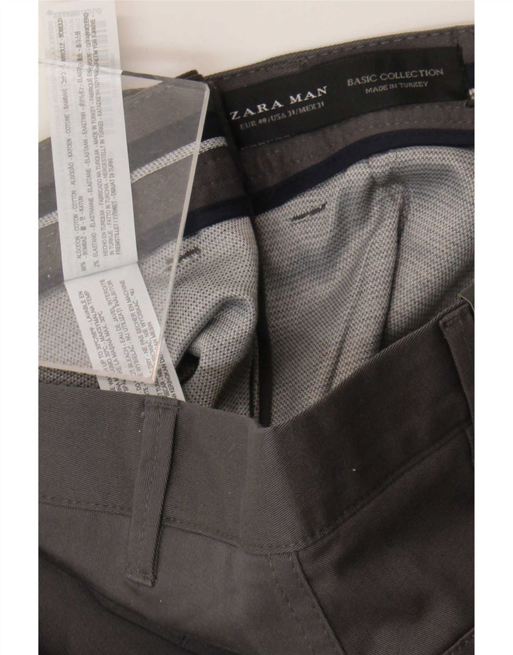 Мужские шорты чинос Zara EU 40 Medium W31 Серый хлопок