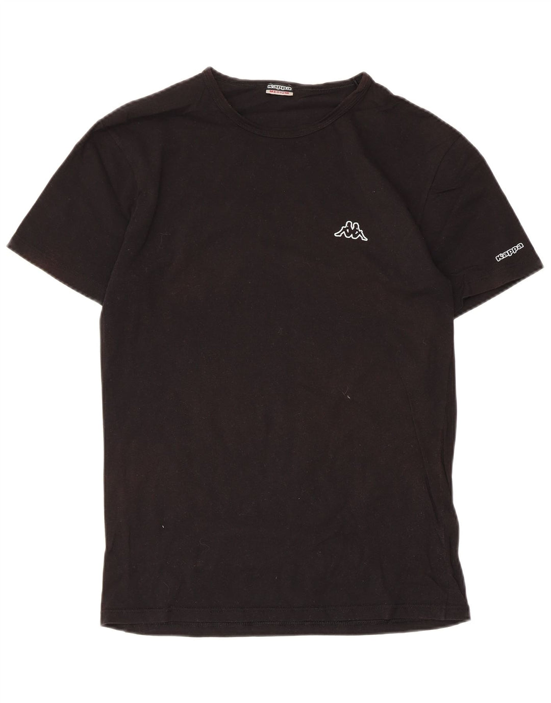 Мужская футболка Kappa Top из хлопка среднего размера, черная