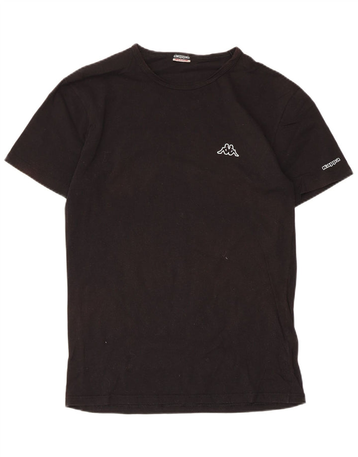 Мужская футболка Kappa Top из хлопка среднего размера, черная