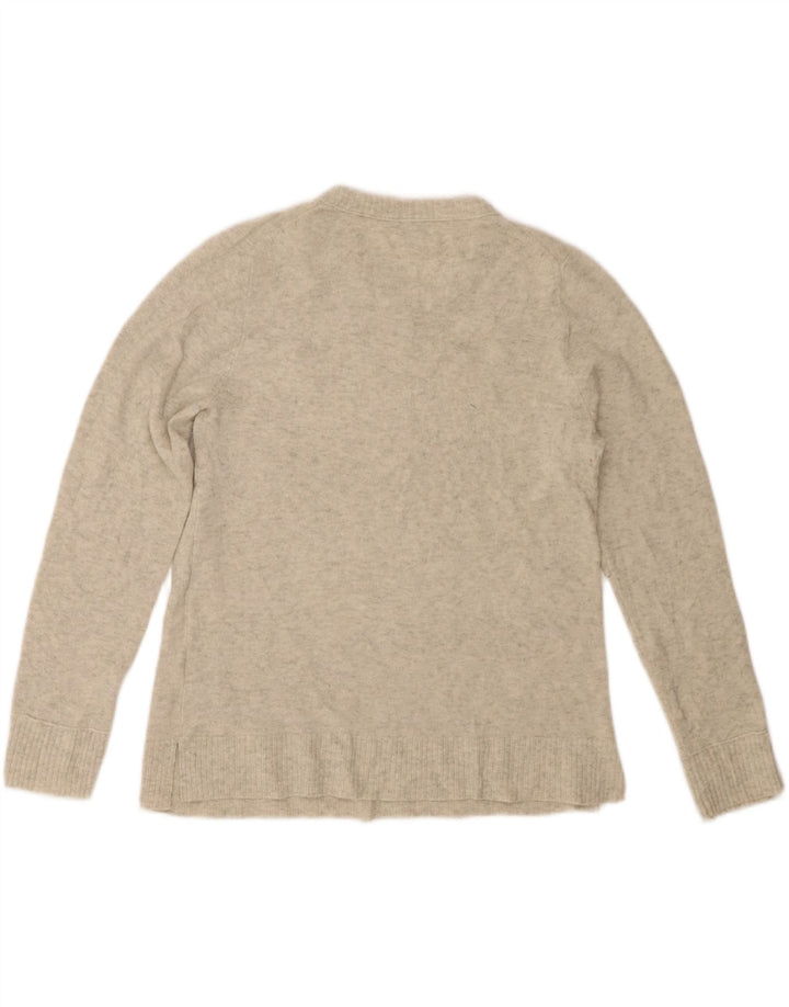 Женский джемпер с круглым вырезом J. Crew, Великобритания 16, большой серый акрил