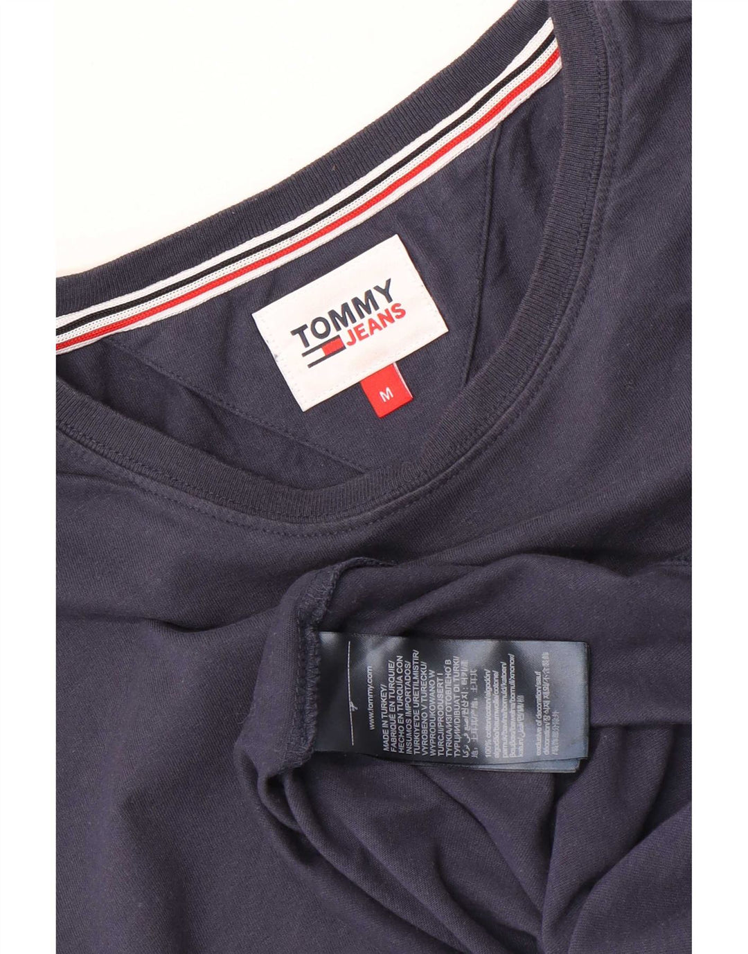 Мужская футболка Tommy Hilfiger, средний темно-синий хлопок