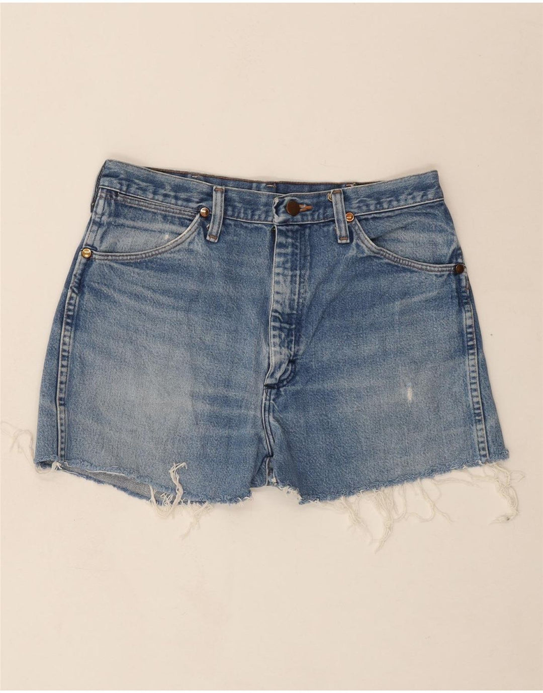 WRANGLER Womens Denim Shorts W30 Medium Blue Vintage Wrangler and Second-Hand Wrangler from Messina Hembry 