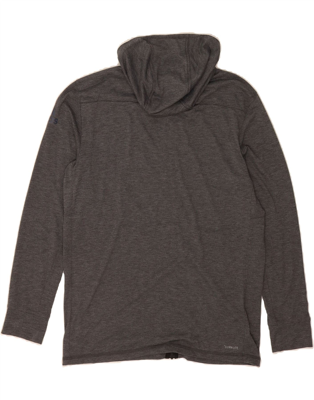 ADIDAS Mens Climalite Zip Hoodie Sweater Large Grey Polyester Vintage Adidas and Second-Hand Adidas from Messina Hembry 