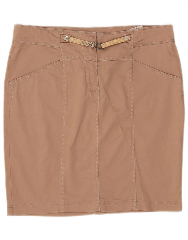 Trussardi Женская юбка-карандаш IT 46 Large W32 Бежевый хлопок