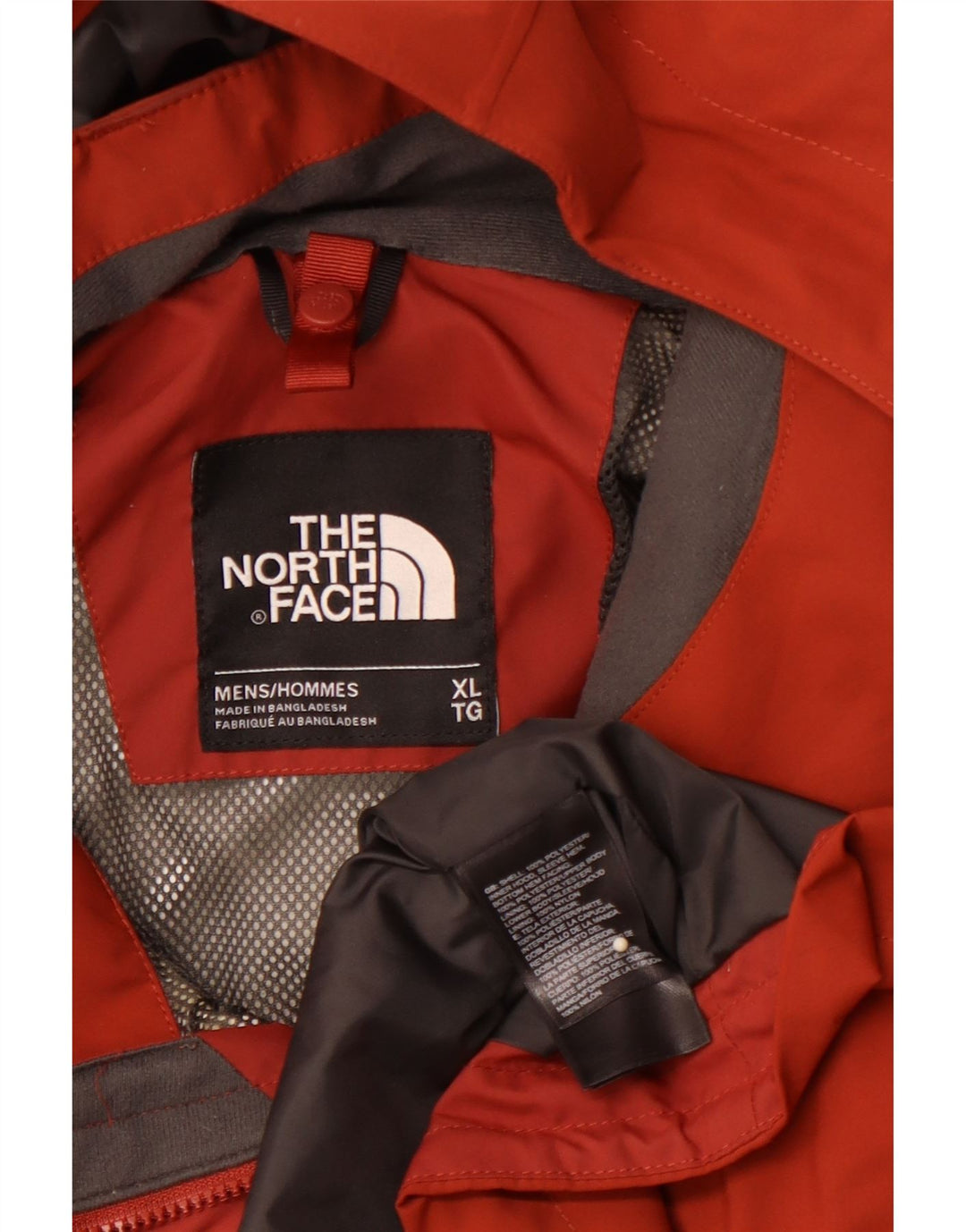 Мужская дождевик с капюшоном THE NORTH FACE Gore-Tex UK 42 XL оранжевый полиэстер
