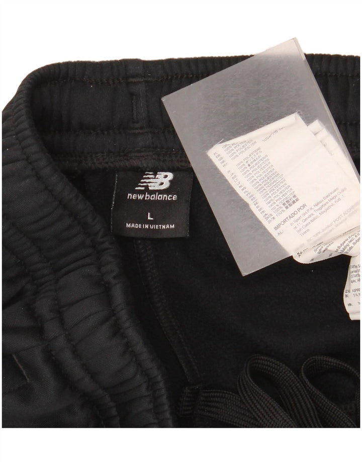 Мужские спортивные брюки New Balance, брюки для бега, большой черный полиэстер
