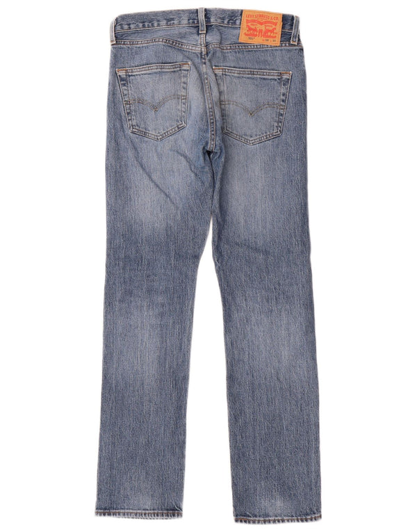 Мужские прямые джинсы Levi's 501 W28 L30 синие, хлопок