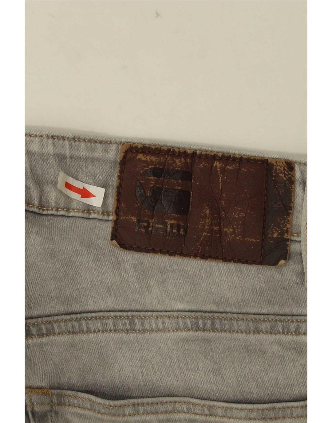G-Star Mens 3301 Джинсовые шорты W32 Средне-серые
