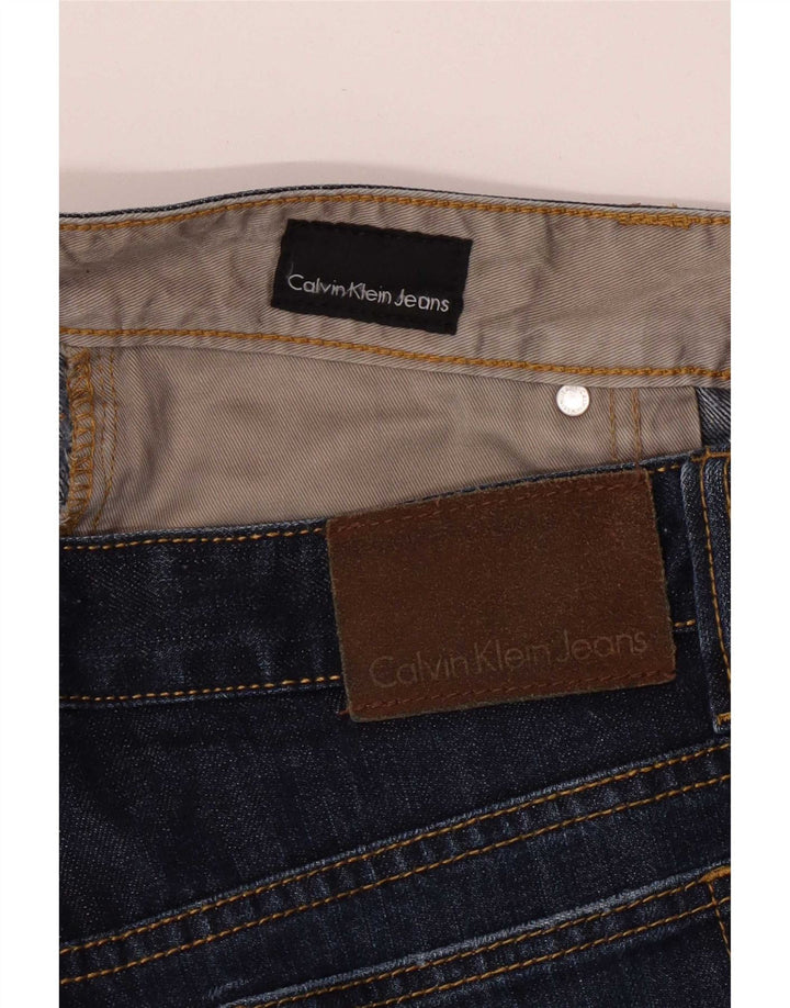 Женские прямые джинсы Calvin Klein W33 L31 Темно-синие