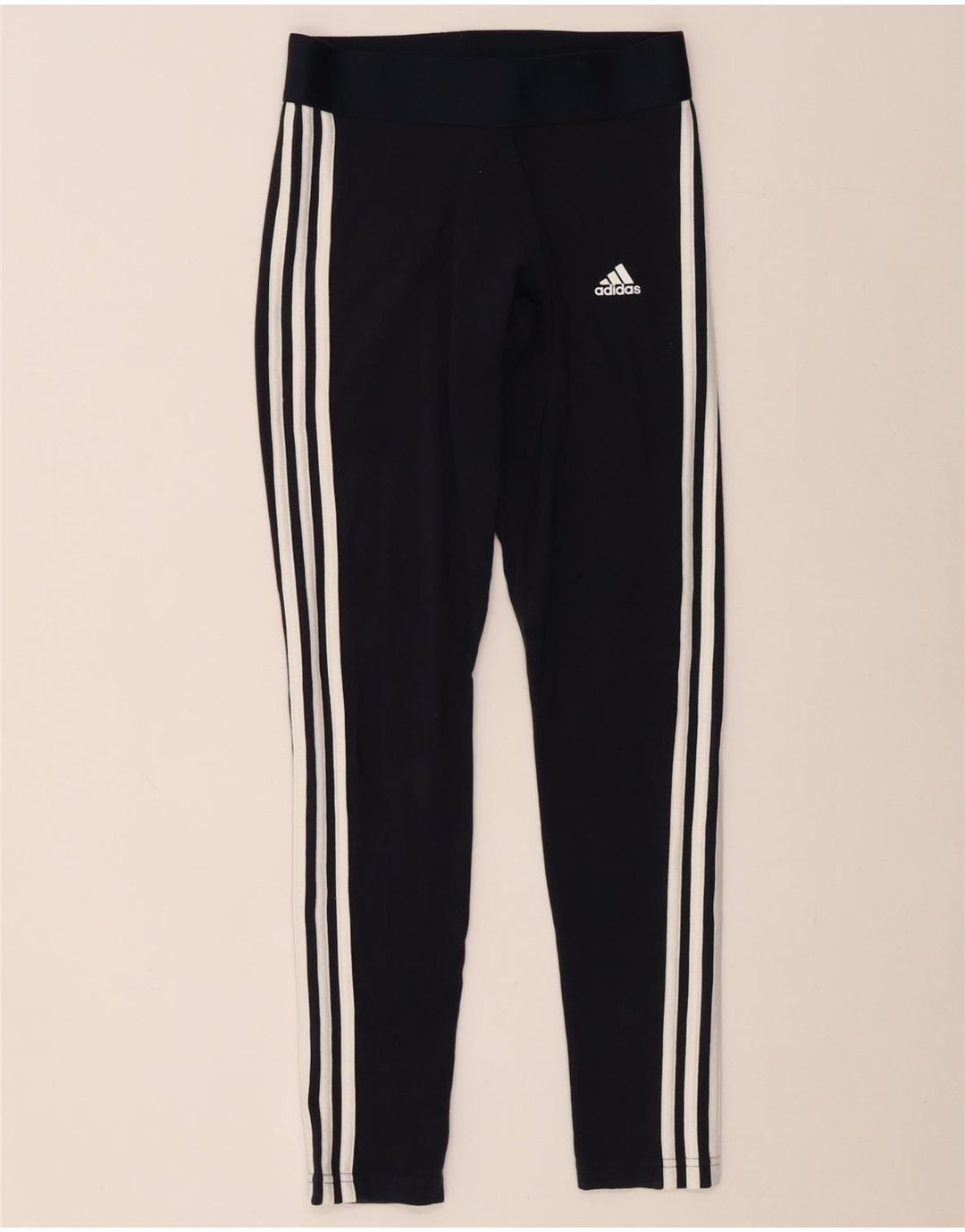 Женские леггинсы Adidas UK 8/10, маленькие, темно-синие, хлопковые