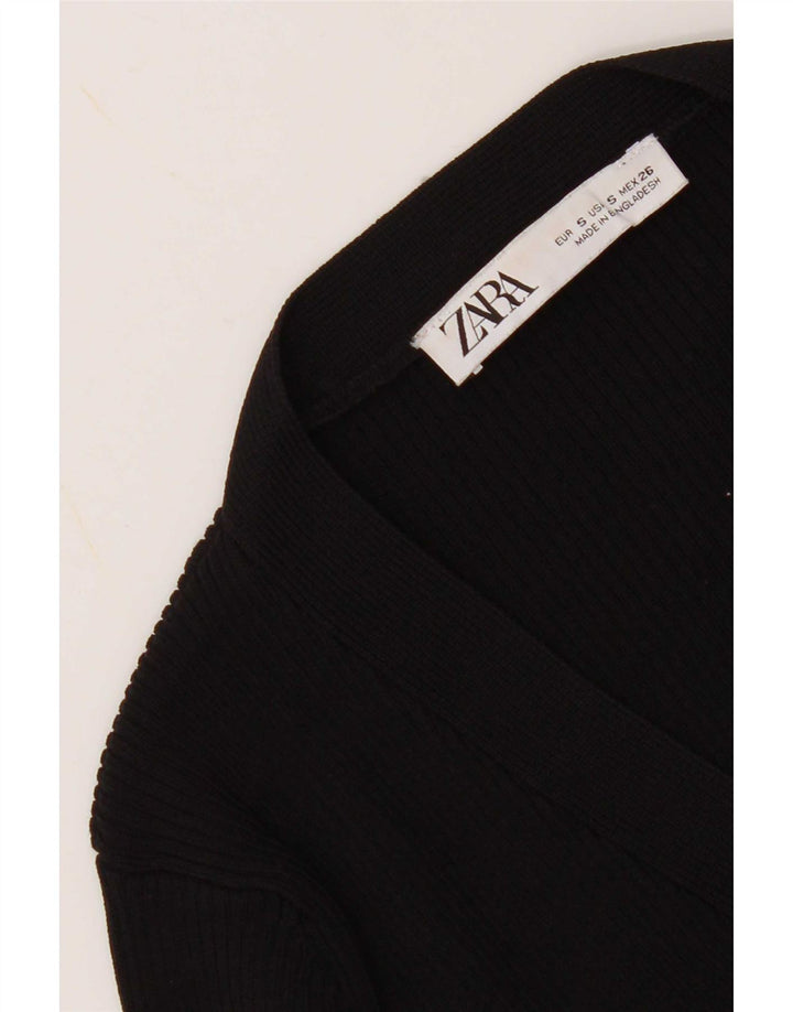 Женский укороченный кардиган Zara UK 8, маленький черный