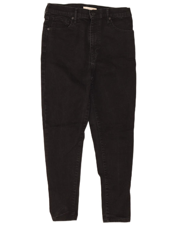 Женские укороченные джинсы Levi's Mile Super Skinny W32 L25, черный хлопок