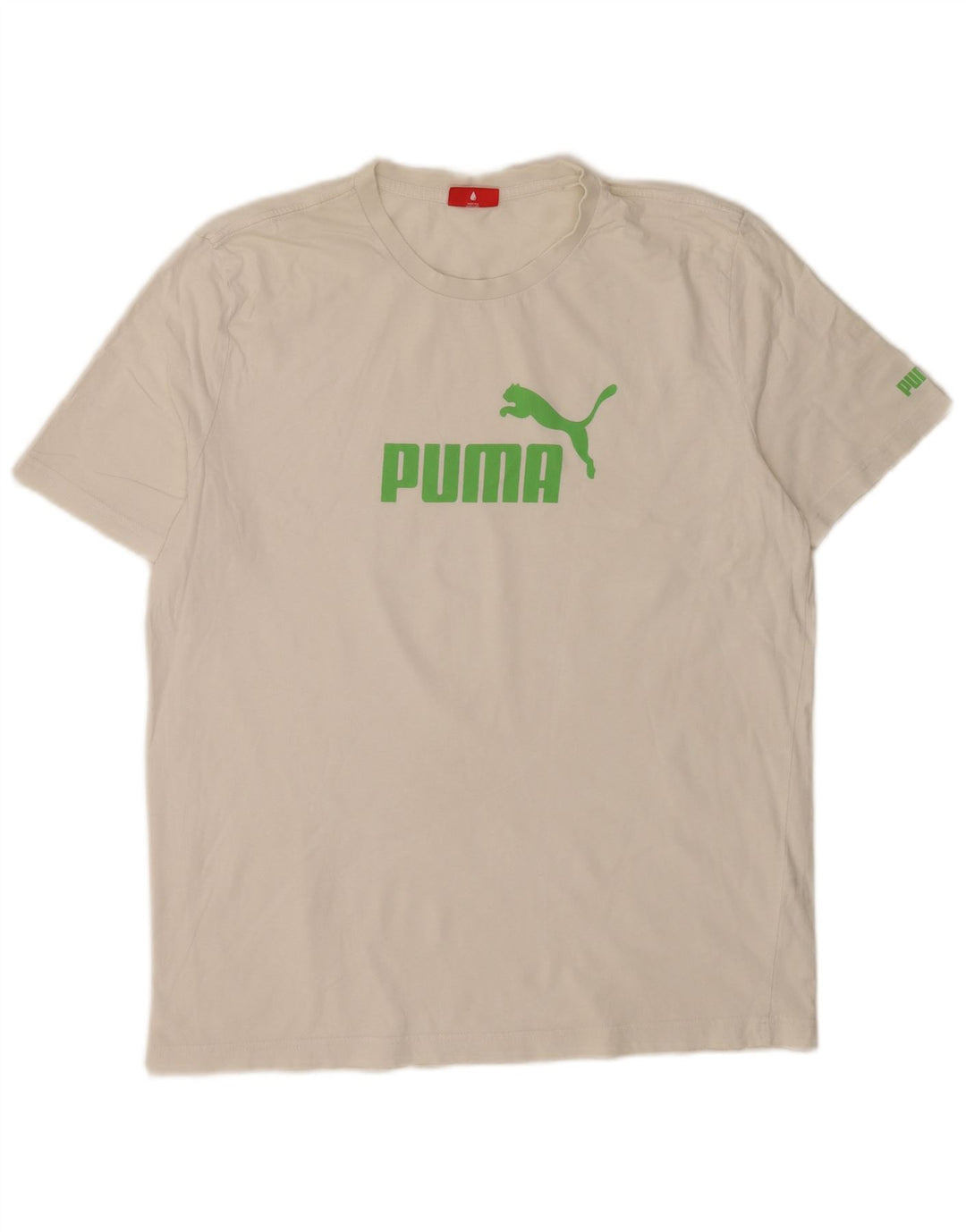 Мужская футболка с рисунком Puma, большая белая