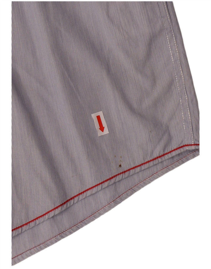 Мужская рубашка Cerruti 1881 XL, синяя хлопковая полоска