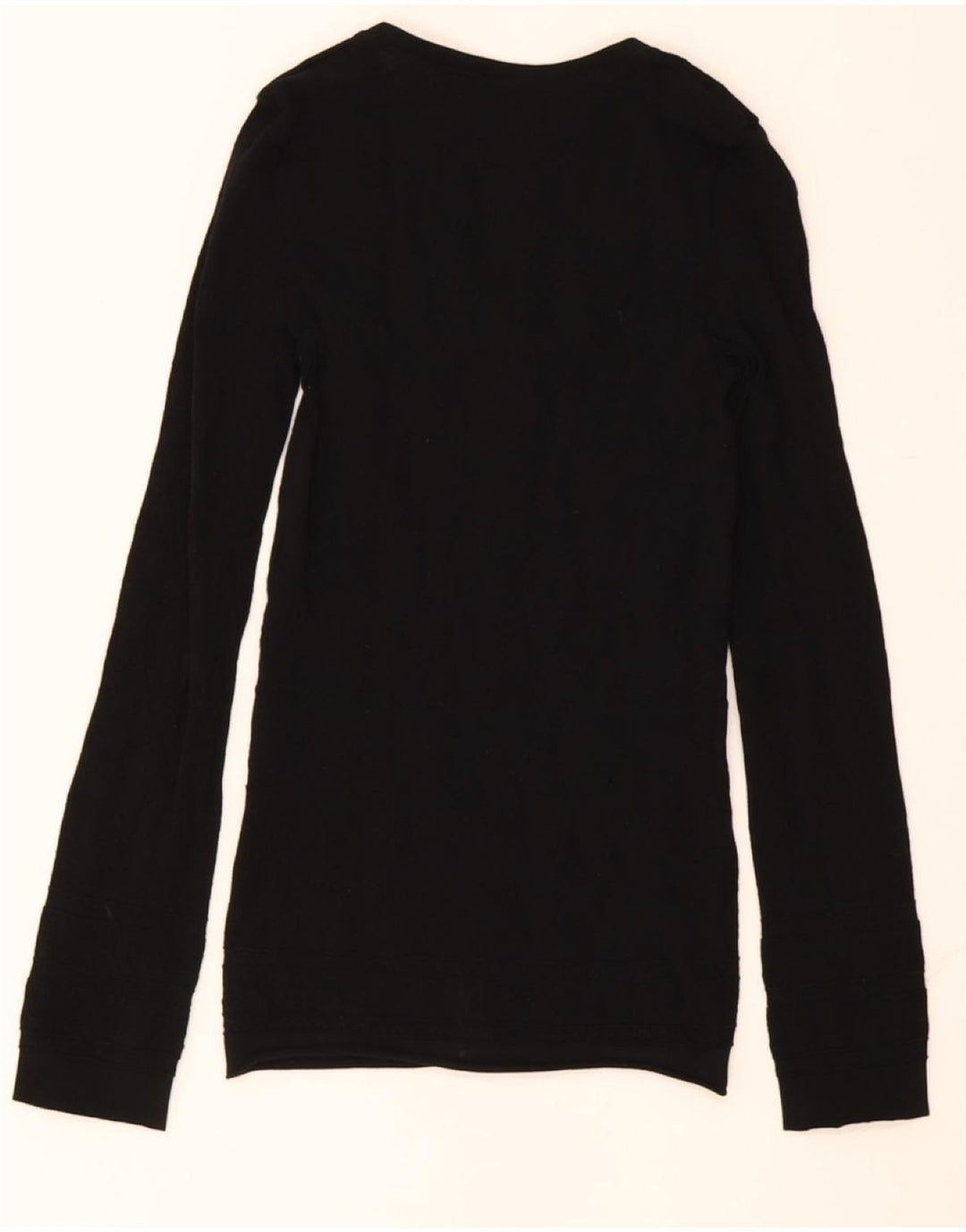 TRUSSARDI Womens Top Long Sleeve UK 4 XS Black Vintage Trussardi and Second-Hand Trussardi from Messina Hembry 