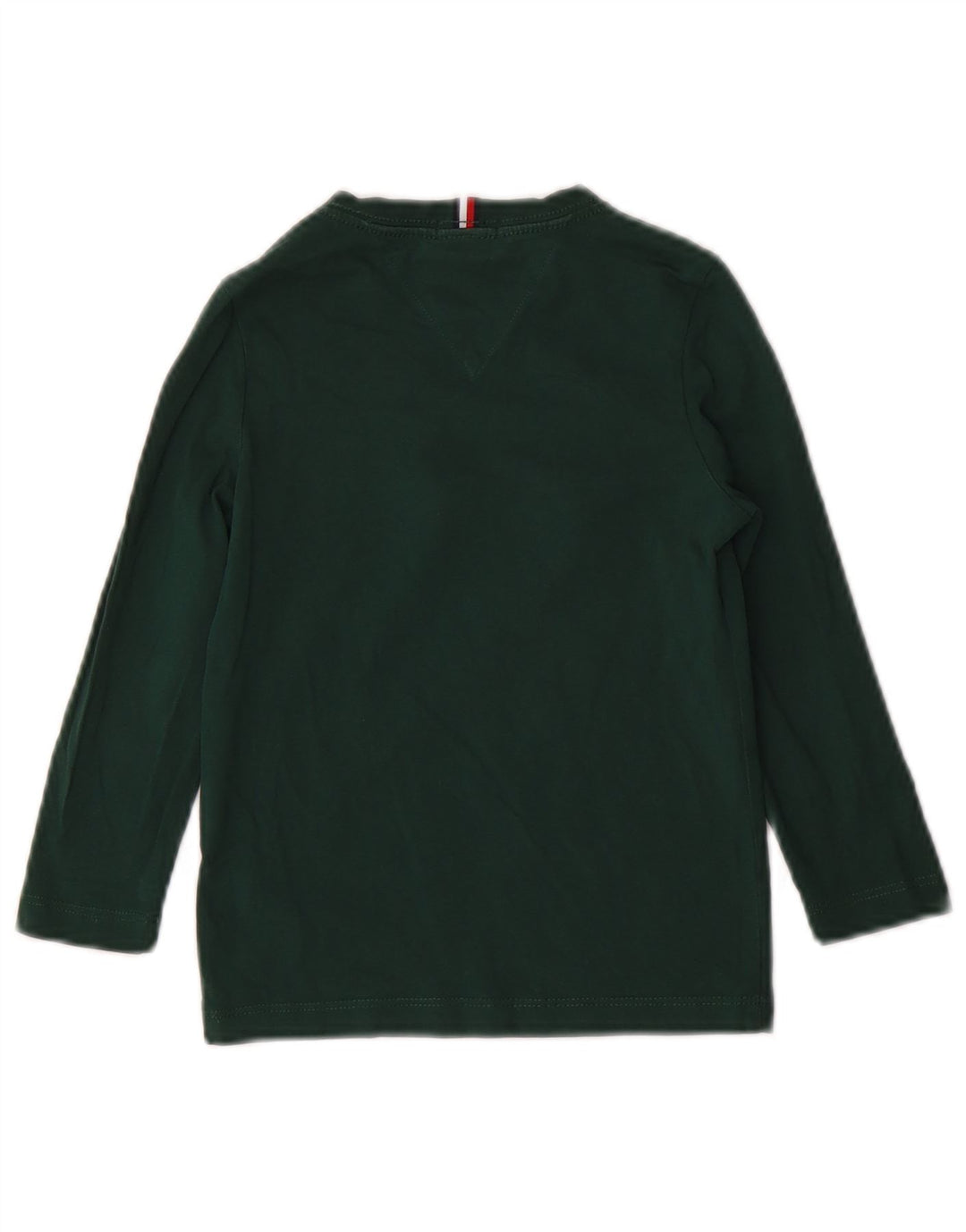 TOMMY HILFIGER Boys Graphic Top Long Sleeve 3-4 Years Green Cotton