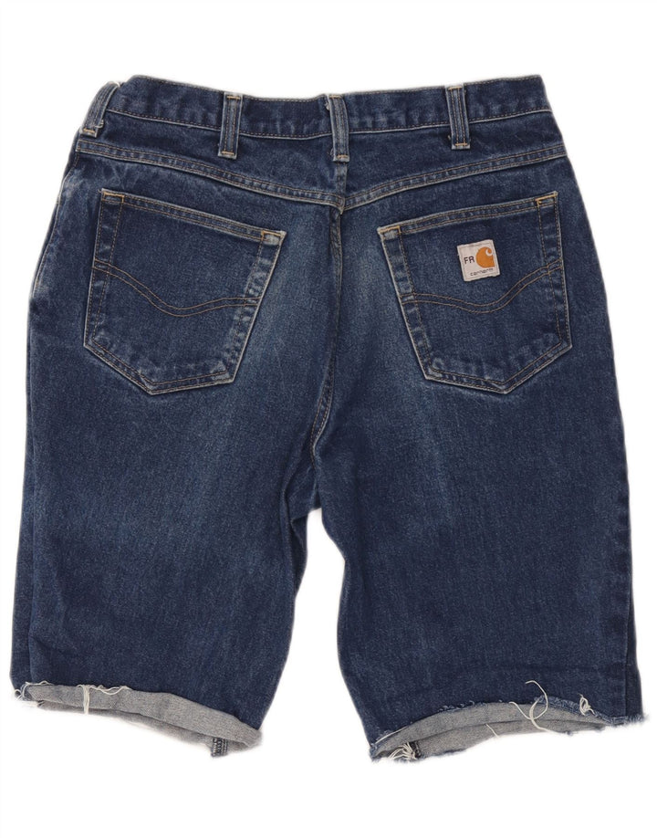 Мужские джинсовые шорты Carhartt W34, большие синие, хлопок