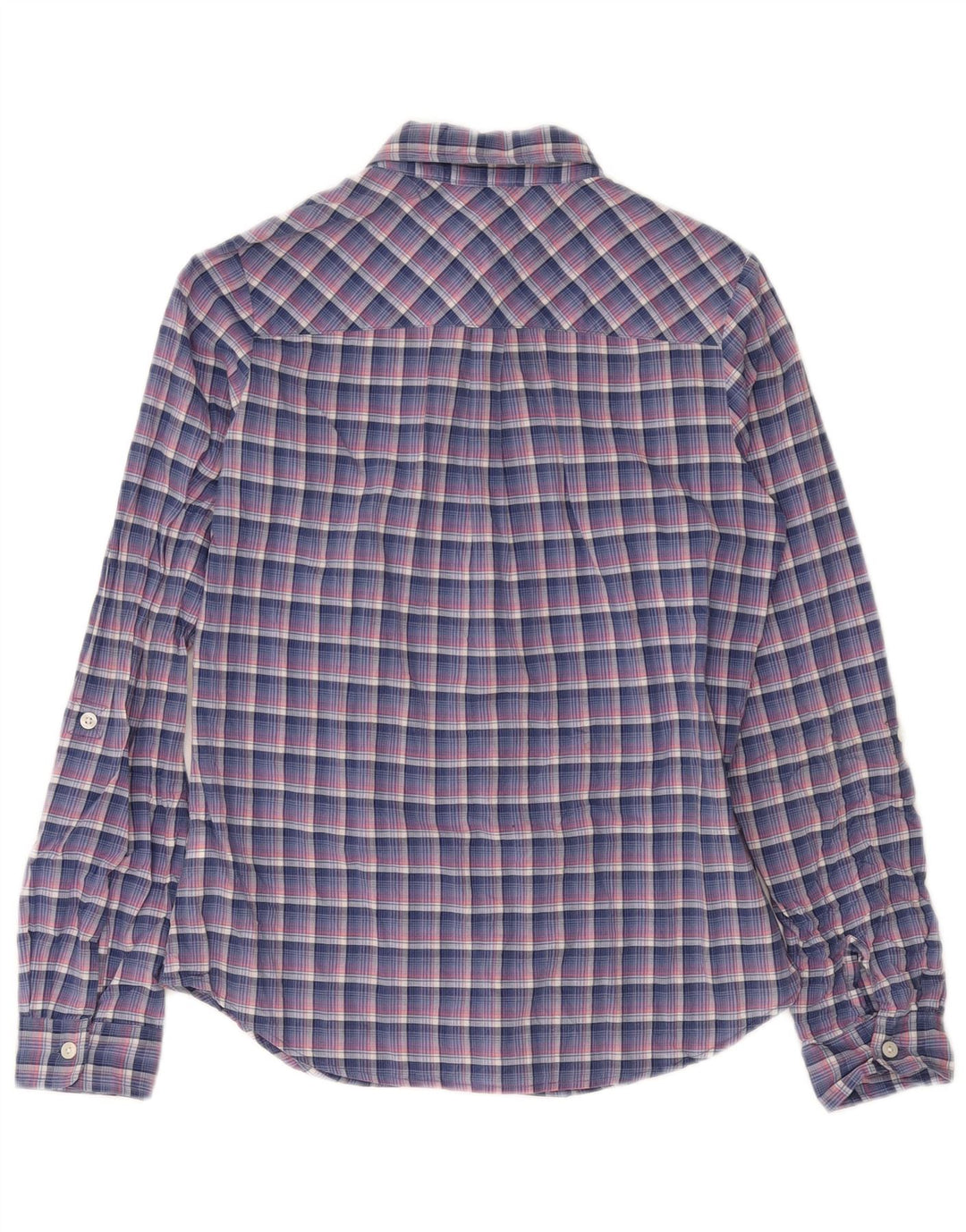 Женская рубашка Tommy Hilfiger UK 14, хлопковая синяя клетка среднего размера