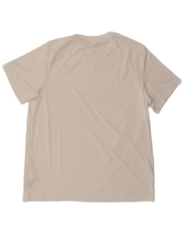 Мужская футболка NIKE Dri Fit Top XL, белый полиэстер