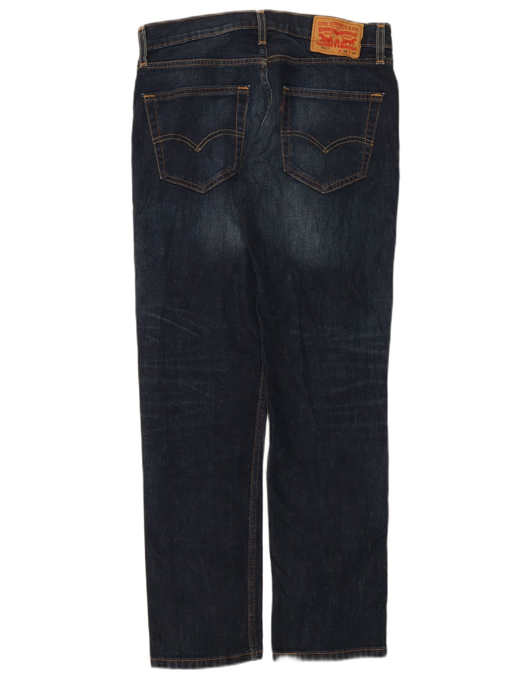 Мужские джинсы Levi's 511 Slim W32 L30 Темно-синие, хлопок