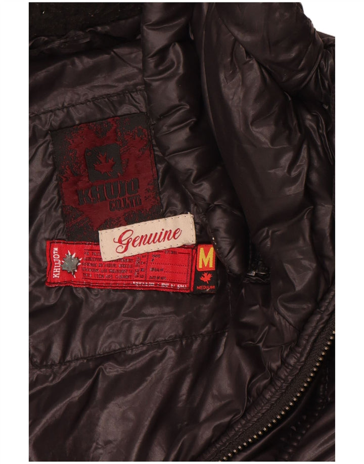 Женское стеганое пальто KHUJO UK 12, средний черный, нейлон