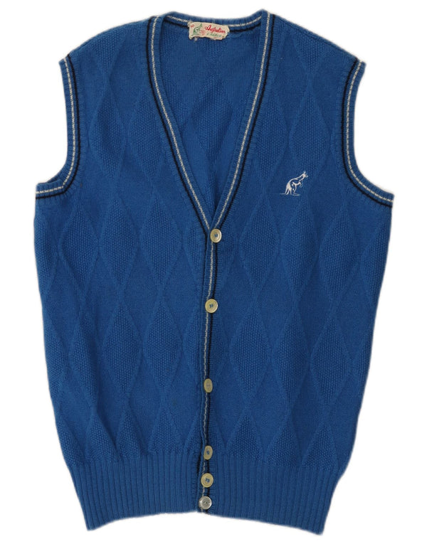 Мужской кардиган AUSTRALIAN L'ALPINA IT 50 Medium Blue Argyle/Diamond