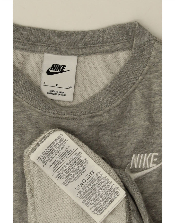 Мужской свитер NIKE, маленький серый хлопковый джемпер