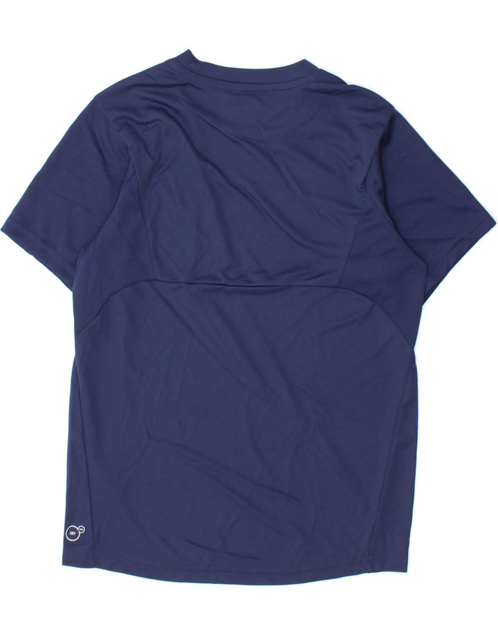 PUMA Boys T-Shirt Top 11-12 Years Navy Blue Polyester Vintage Puma and Second-Hand Puma from Messina Hembry 