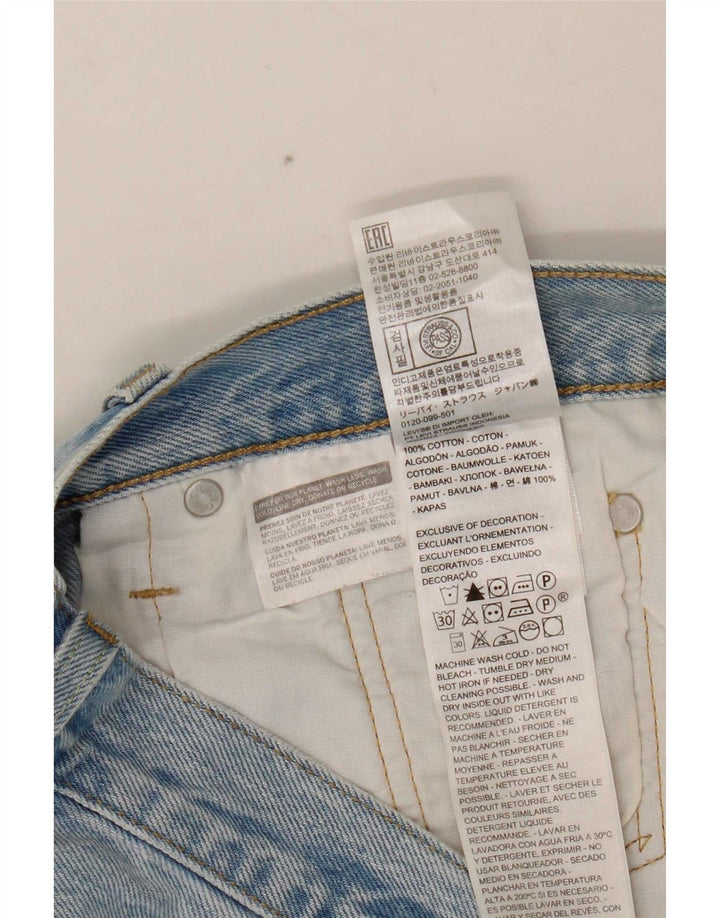 Женские джинсовые шорты Levi's 501 W26, маленькие синие, хлопок