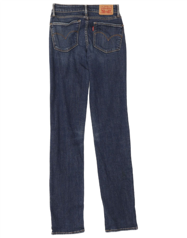 Женские прямые джинсы Levi's 714 W23 L33 синие, хлопок