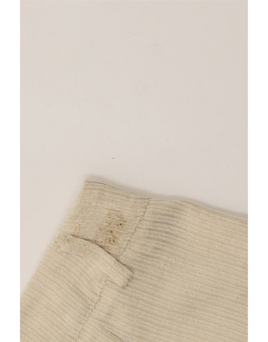 Женские вельветовые шорты Benetton UK 12 Medium W28 Бежевые, полиэстер