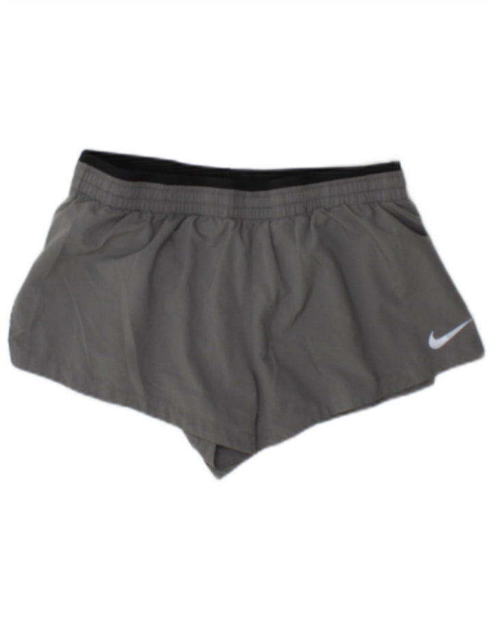 Женские спортивные шорты Nike Dri Fit UK 10, маленькие серые, полиэстер