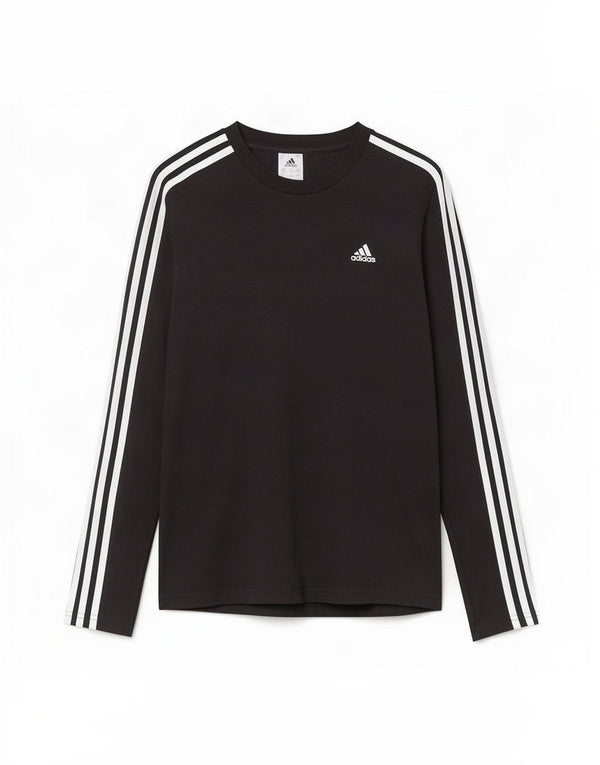Женский топ Adidas с длинным рукавом UK 8/10, маленький черный хлопок