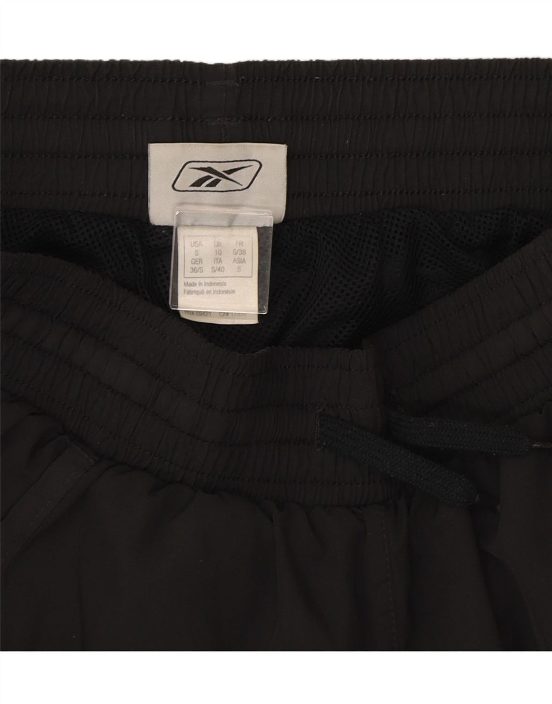 REEBOK Womens Bermuda Sport Shorts UK 10 Small Black Polyester Vintage Reebok and Second-Hand Reebok from Messina Hembry 